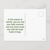 宗教復活祭イエス復活 シーズンポストカード (裏面)