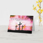 宗教復活祭カード カード (黄色い花)