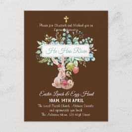 宗教復活祭招待状予算 ポストカード