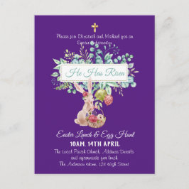 宗教復活祭招待状予算 ポストカード