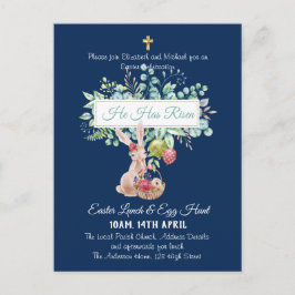 宗教復活祭招待状予算 ポストカード