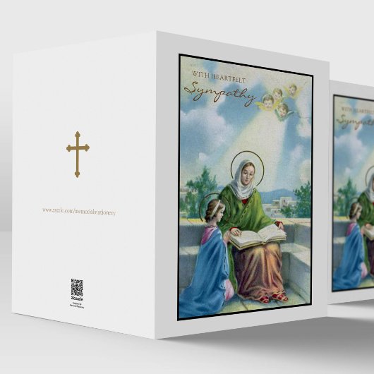 宗教悔やみや弔慰カトリック聖アン&メアリー カード