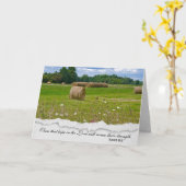 宗教悔やみや弔慰カントリーヘアーバレス カード (黄色い花)