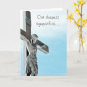 宗教悔やみや弔慰カード カード (黄色い花)