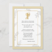 宗教悔やみや弔慰サンキューカード 招待状 (正面)