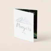 宗教悔やみや弔慰考えるズオブユー祈りの言葉&ハグ 箔カード (正面)