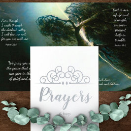 宗教悔やみや弔慰考えるズオブユー祈りの言葉&ハグ 箔カード