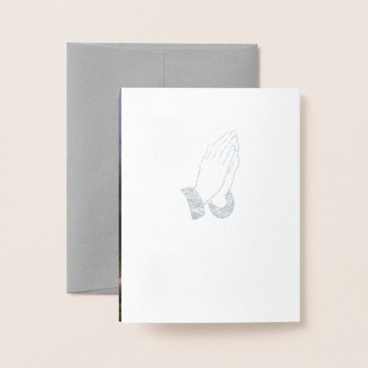 宗教悔やみや弔慰考えるズオブユー祈りの言葉&ハグ 箔カード (裏面封筒付き)