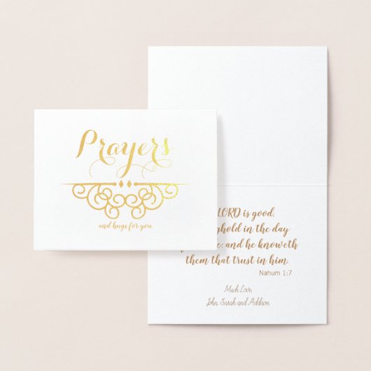 宗教悔やみや弔慰考えるズオブユー祈りの言葉 箔カード (ディスプレー)