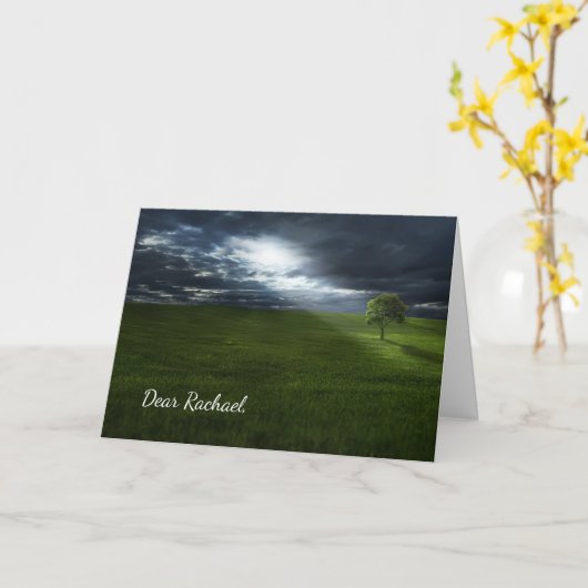 宗教感動的の賛美誕生日 カード (黄色い花)