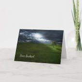 宗教感動的の賛美誕生日 カード (正面)