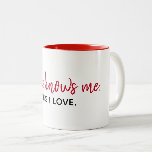 宗教感動的引用文オンホワイトマグカップ ツートーンマグカップ (正面右)