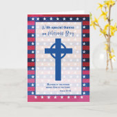 宗教感謝していオン退役軍人デイブルークロス カード (黄色い花)