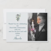 宗教感謝フォトボーイボタニカルクロス 招待状 (正面)