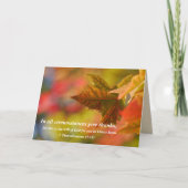 宗教感謝祭カード シーズンカード (正面)