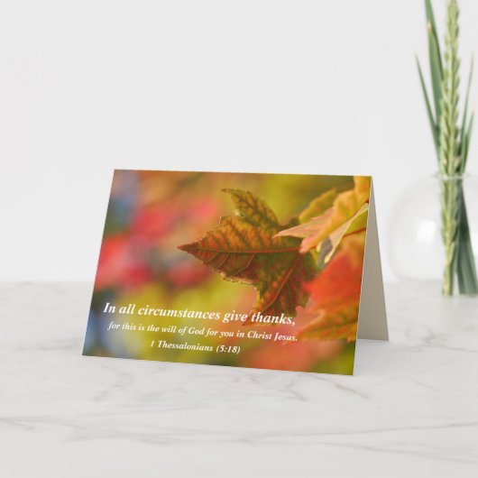 宗教感謝祭カード シーズンカード (正面)