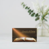 宗教教会キリスト教宗教聖書 名刺 (スタンド正面)