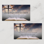 宗教教会キリスト教牧師 名刺 (正面/裏面)