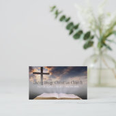 宗教教会キリスト教牧師 名刺 (スタンド正面)