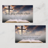 宗教教会キリスト教牧師 名刺 (正面/裏面)