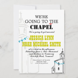宗教教会チャペル教会に行結婚く 招待状