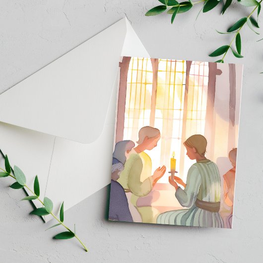 宗教教会祈りの言葉 | 水彩手作り シーズンポストカード