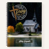 宗教教会素朴聖なる書物、 経典祈りの言葉ジャーナル ノートブック (正面)