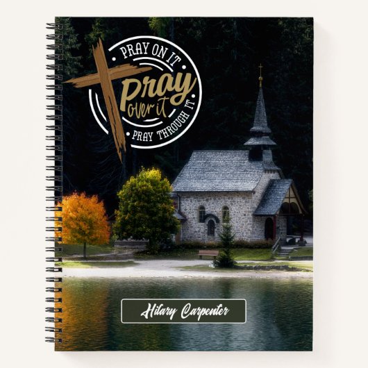 宗教教会素朴聖なる書物、 経典祈りの言葉ジャーナル ノートブック (正面)