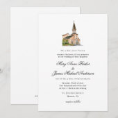 宗教教会結婚の 招待状 (正面/裏面)