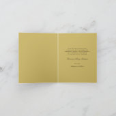 宗教数珠の十字のモノグラムの原稿がある写真 サンキューカード (内部)