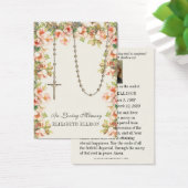 宗教数珠バラ葬祭記念祈りの言葉 (デスク)