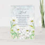 宗教新年のバイブル聖なる書物、 経典イザヤ花 カード (正面)