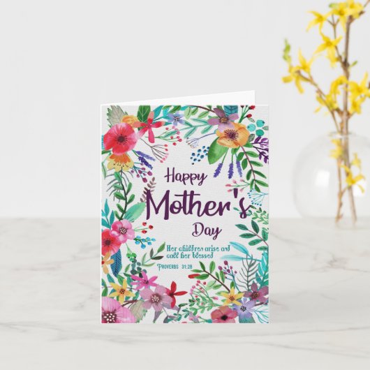 宗教母の日のカード カード (黄色い花)