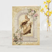 宗教母の日カルメル山私達の女性 カード (黄色い花)