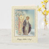 宗教母の日賛美ヴァージン カード (黄色い花)
