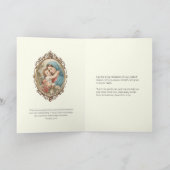 宗教母メアリーフローラ勇気付けられる カード (内部)