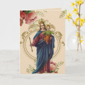 宗教母子日賛美ヴァージンフローラ カード (黄色い花)