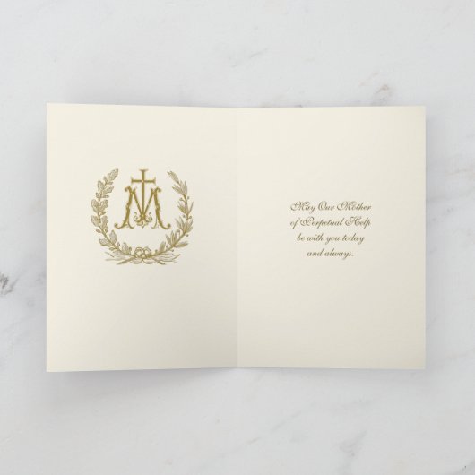 宗教母永遠のカソリッ救済クイエス カード (内部)