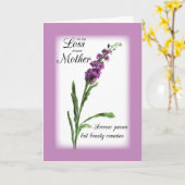 宗教母紫色の悔やみや弔慰の損失 カード (黄色い花)