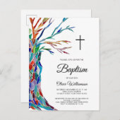 宗教洗礼《キリスト教》洗礼式や命名式招待状はがき インビテーションポストカード (正面/裏面)