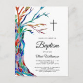 宗教洗礼《キリスト教》洗礼式や命名式招待状はがき インビテーションポストカード (正面)