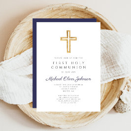 宗教海軍ブルーボーイファースト聖餐式 招待状