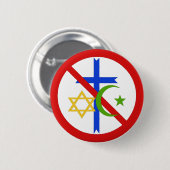 宗教無し 缶バッジ (正面&裏面)