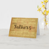 宗教父の日の資質 カード (黄色い花)