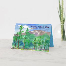 宗教父の日バイブル聖句マウンテンレンジ カード