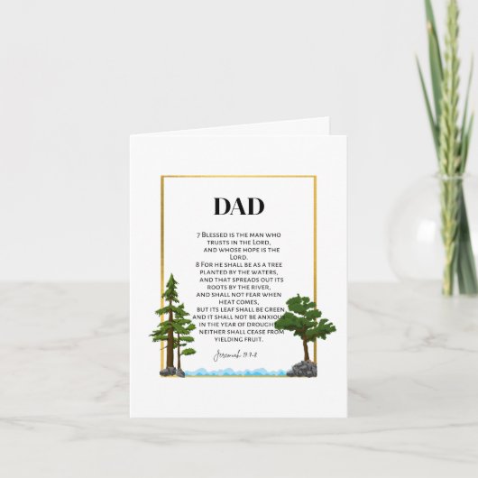 宗教父の日/誕生日カード聖句 案内状 (正面)