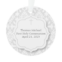 宗教甘い灰色のダマスク織