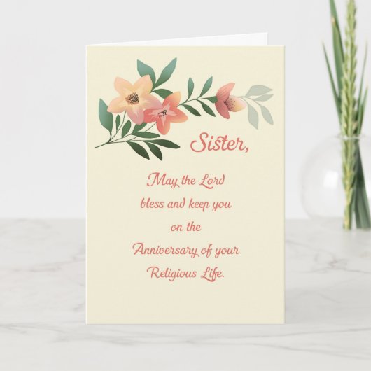 宗教生命姉妹年賛美会 カード (正面)