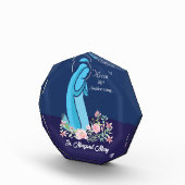 宗教生活から30周年を迎える尼僧ピンクの花 フォトブロック (右)