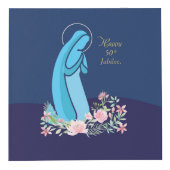 宗教生活から50周年を迎えるピンク色の花 フォトキューブ (右)